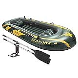 Intex Seahawk 4 Set Schlauchboot - 351 x 145 x 48 cm - 4-teilig - Grün